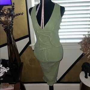 Fashion Nova Olive Green Tank Top